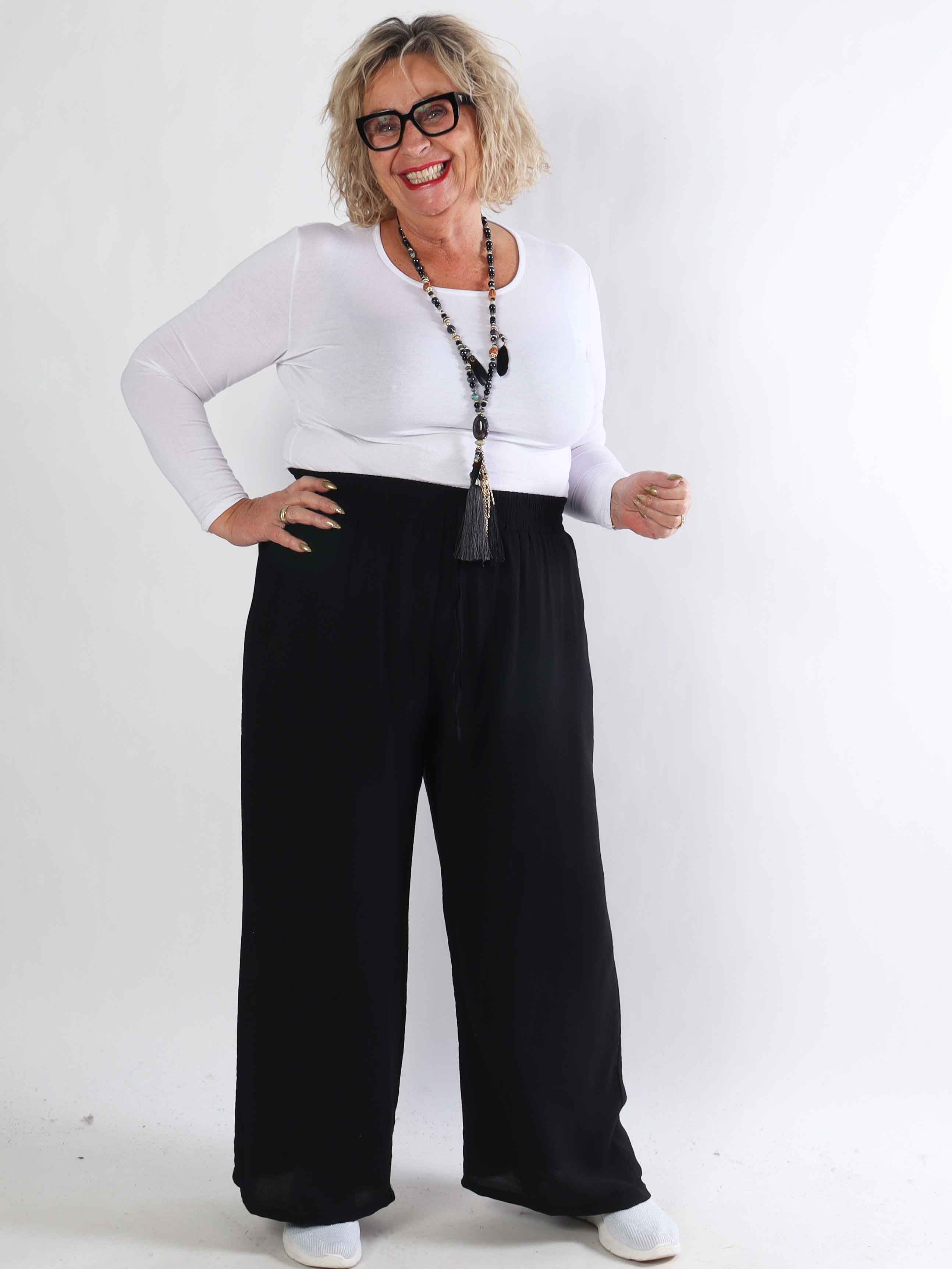 Tyra - Løse bukser i en viskoseblanding